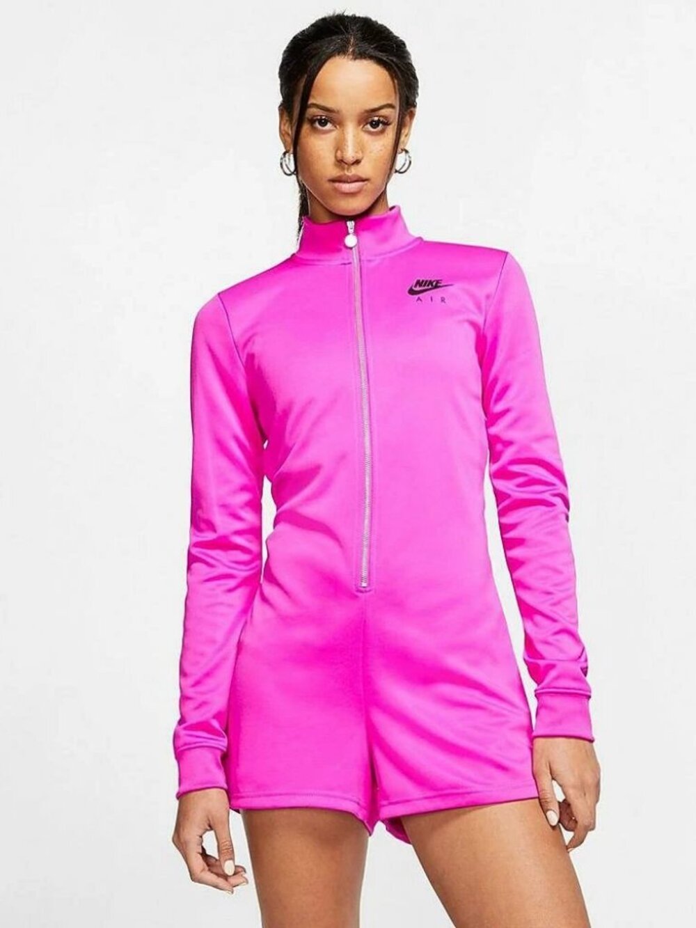 Nike Air Women’s Fire Pink Long Sleeve Romper Size M